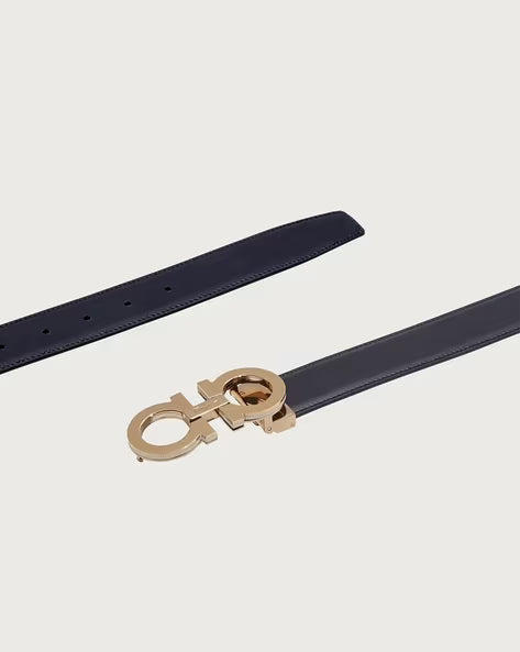 FERRAGAMO Reversible and Adjustable Gancini Belt