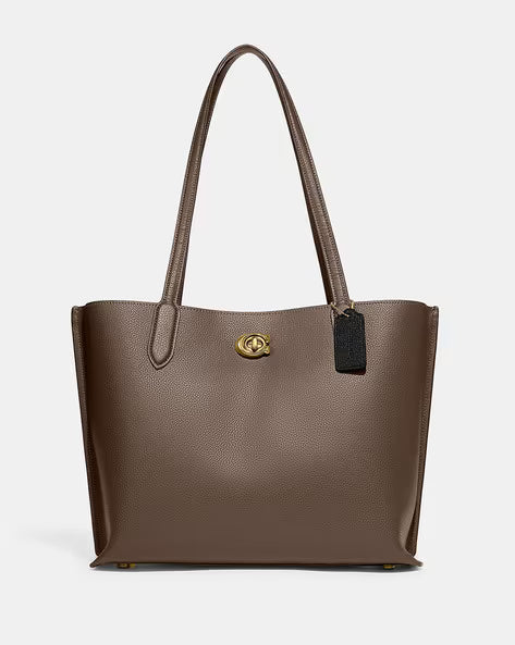 COACH Pebble Leather Willow Large Tote Bag