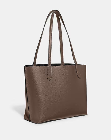 COACH Pebble Leather Willow Large Tote Bag