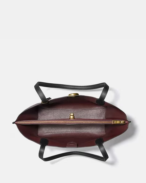 COACH Pebble Leather Willow Large Tote Bag