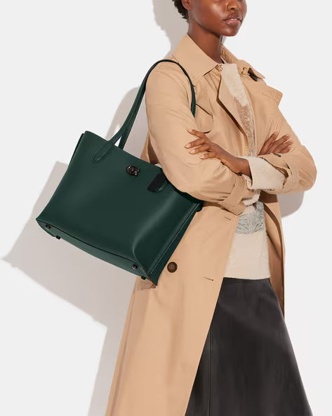COACH Pebble Leather Willow Large Tote Bag