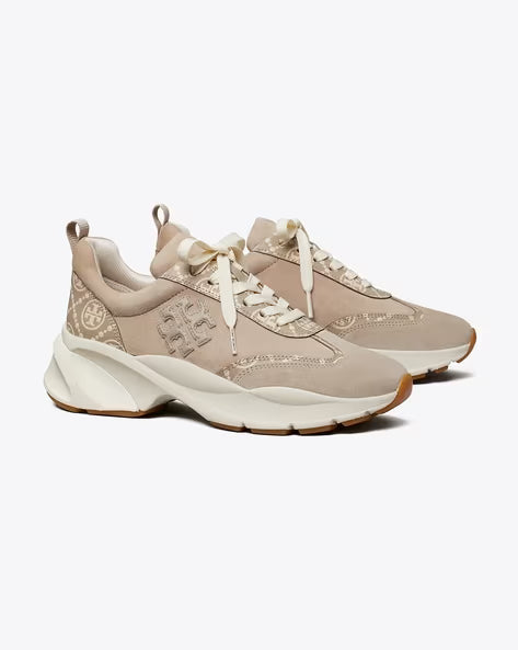 TORY BURCH Good Luck Lace-Up Trainer Shoes