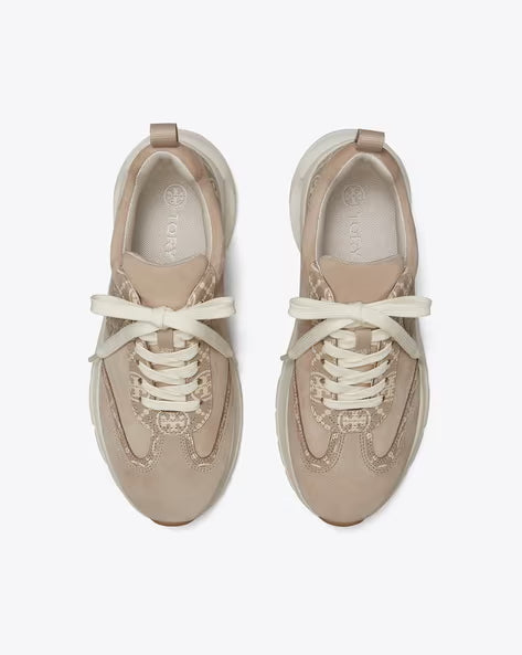 TORY BURCH Good Luck Lace-Up Trainer Shoes