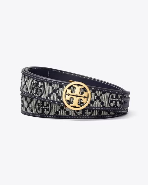 TORY BURCH 1" T Monogram Miller Belt