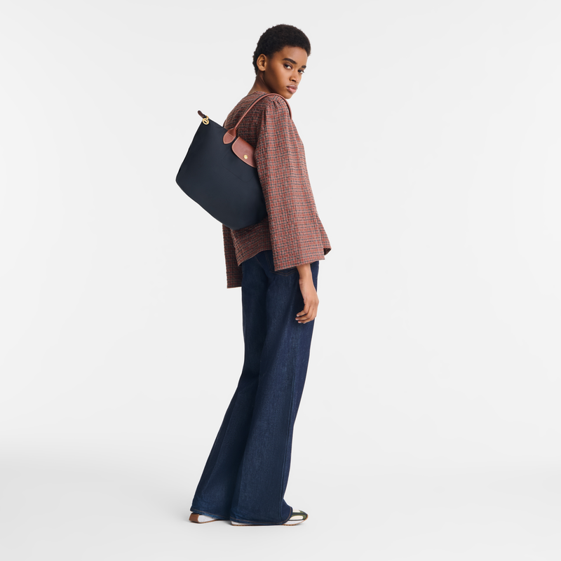Le Pliage Original M Tote bag Brick - Recycled canvas