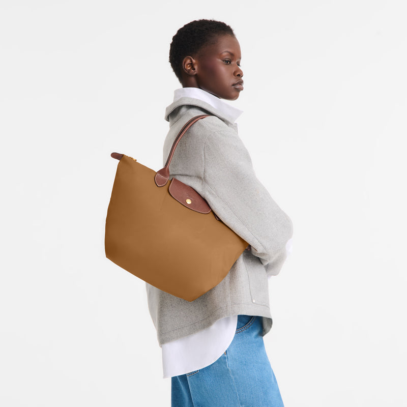Le Pliage Original M Tote bag Brick - Recycled canvas