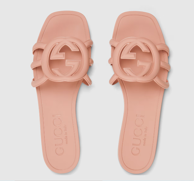 Women's Interlocking G slide sandal