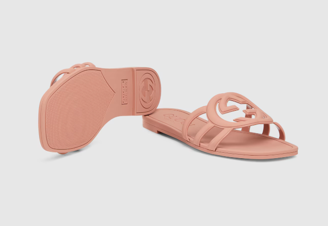 Women's Interlocking G slide sandal