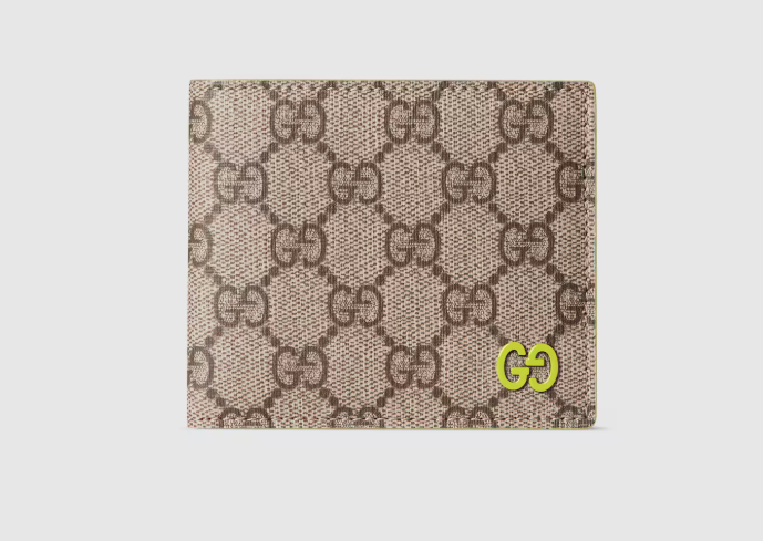 Colorful interior GG bi-fold wallet