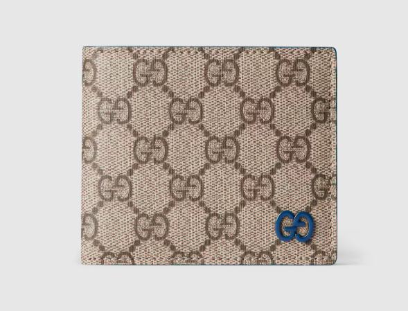 Colorful interior GG bi-fold wallet
