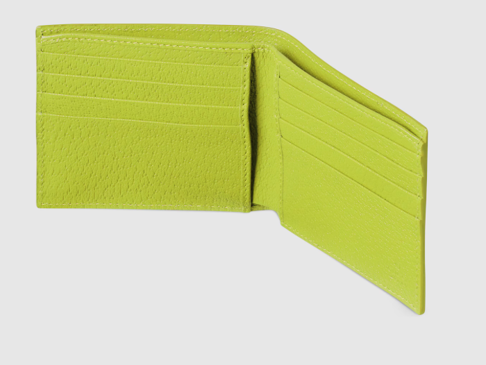 Colorful interior GG bi-fold wallet