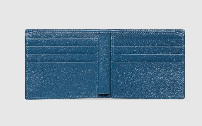 Colorful interior GG bi-fold wallet
