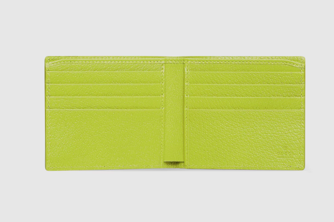 Colorful interior GG bi-fold wallet