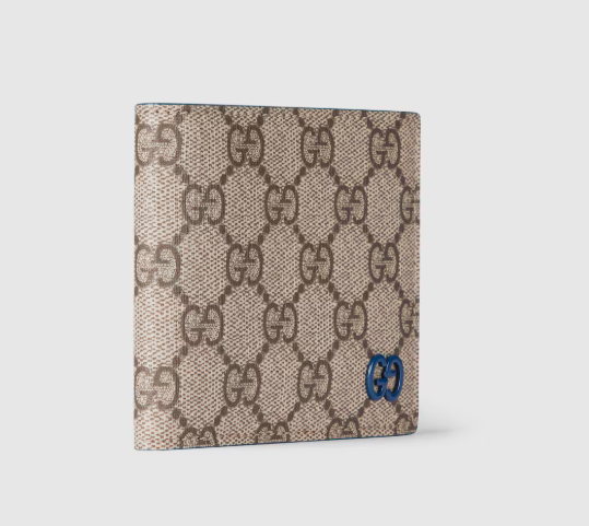 Colorful interior GG bi-fold wallet