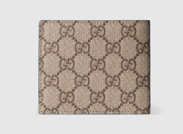Colorful interior GG bi-fold wallet