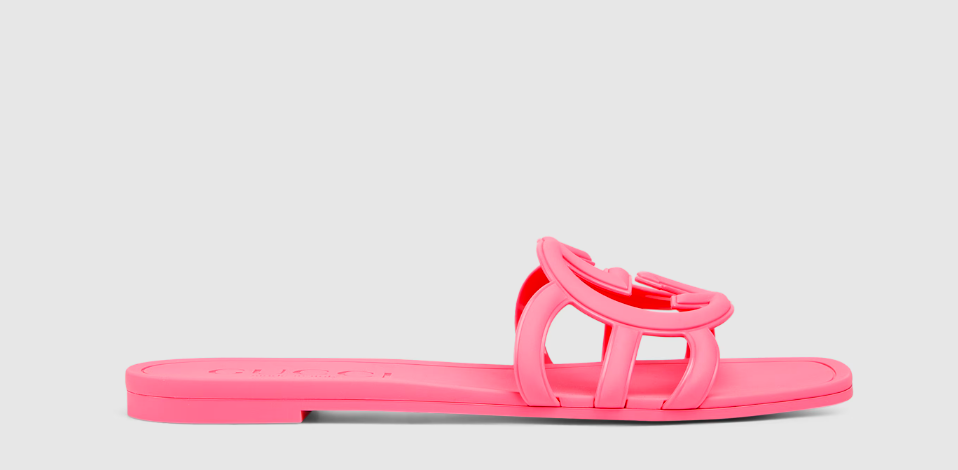 Women's Interlocking G slide sandal
