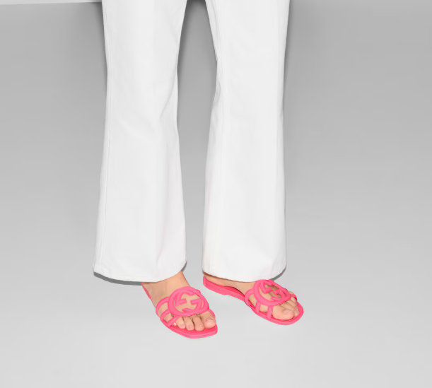 Women's Interlocking G slide sandal