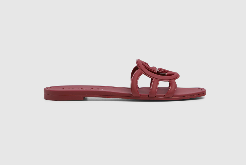 Women's Interlocking G slide sandal