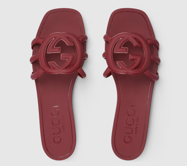 Women's Interlocking G slide sandal