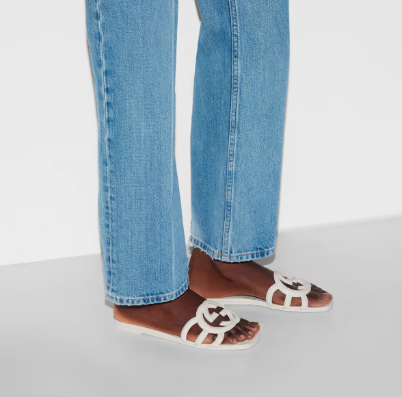 Women's Interlocking G slide sandal