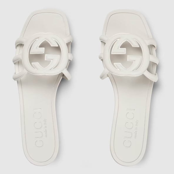 Women's Interlocking G slide sandal