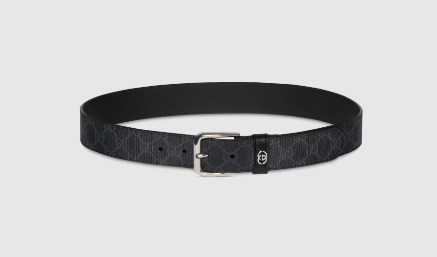 Belt with Interlocking G detail