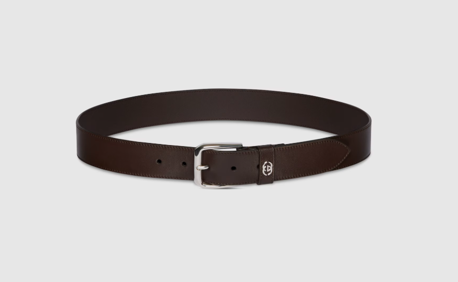 Belt with Interlocking G detail