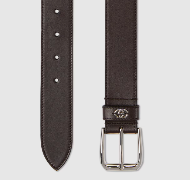 Belt with Interlocking G detail