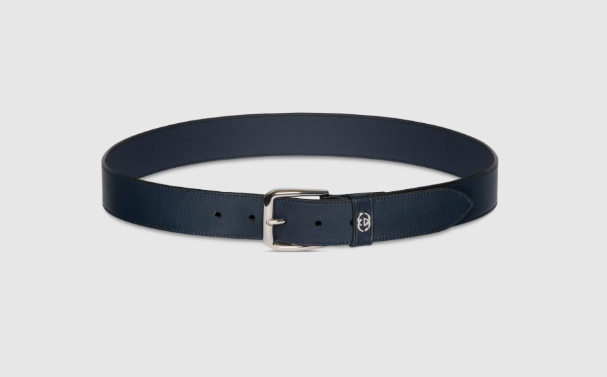 Belt with Interlocking G detail