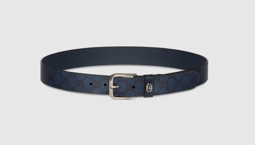 Belt with Interlocking G detail