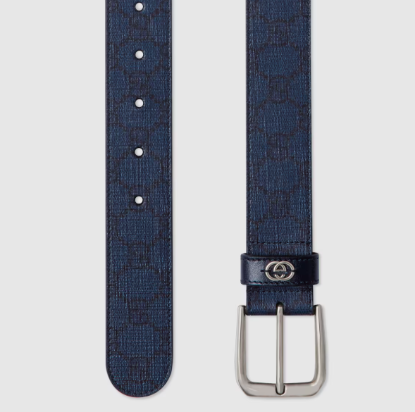 Belt with Interlocking G detail
