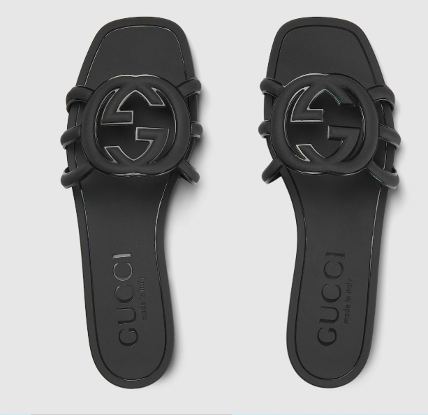 Women's Interlocking G slide sandal