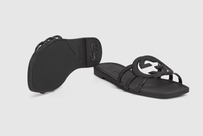 Women's Interlocking G slide sandal