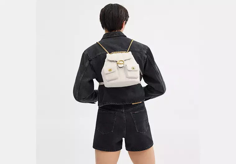 Tabby Backpack With Pillow Quilting
