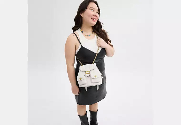 Tabby Backpack With Pillow Quilting